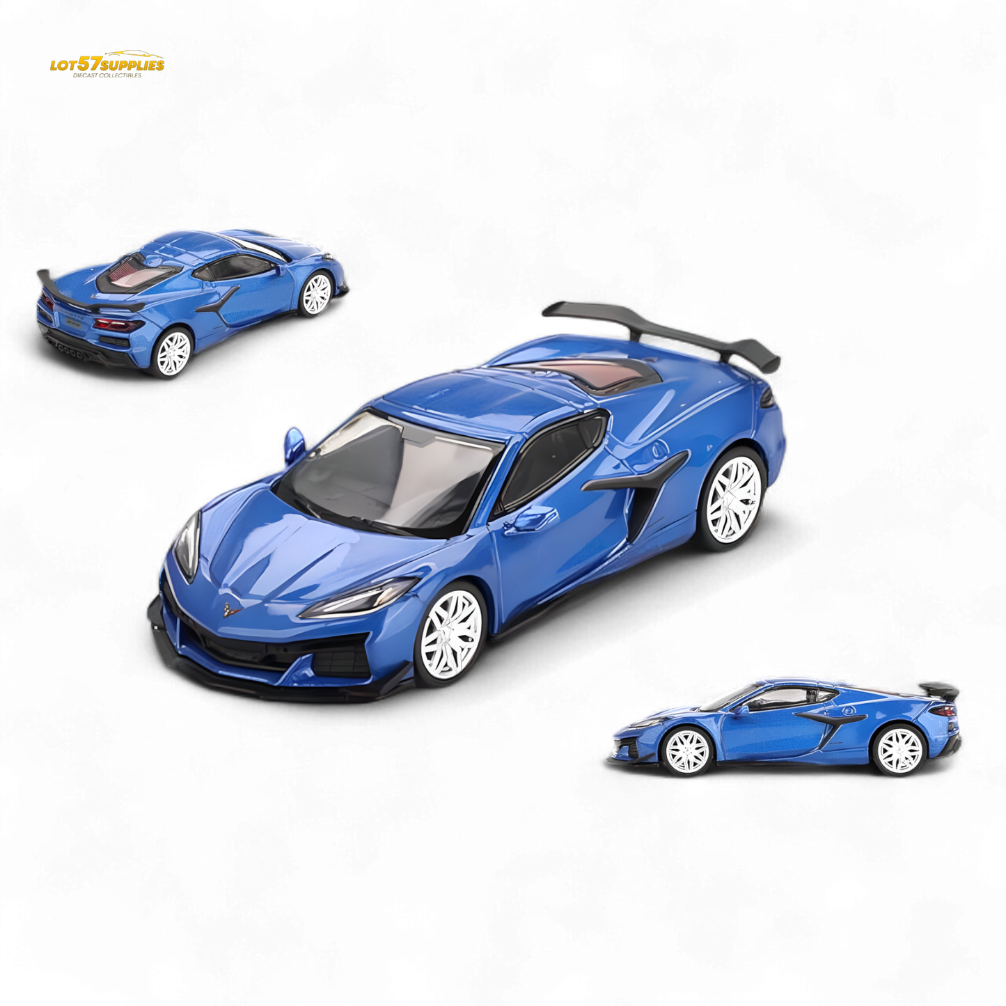 Mini-GT Chevrolet Corvette Z06 2023 Elkhart Lake Blue 1:64 - Evergreen Kings