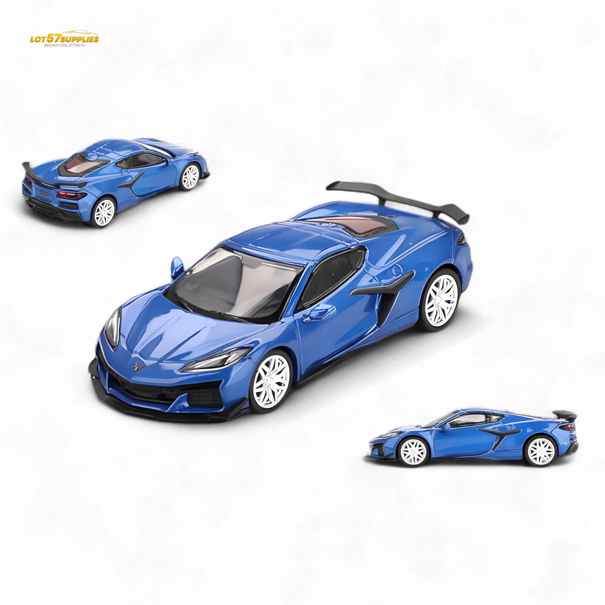 Mini-GT Chevrolet Corvette Z06 2023 Elkhart Lake Blue 1:64 - Evergreen Kings