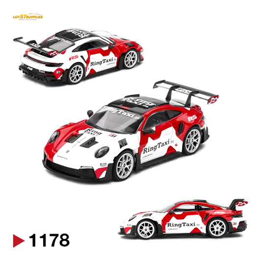 (Pre-Order) Mini GT Porsche 911 GT3 RS Weissach RingTaxi 1:64 - Evergreen Kings