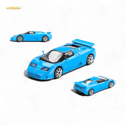 Mini-GT Bugatti EB110 Super Sport Blu Bugatti #890 1:64 - Evergreen Kings