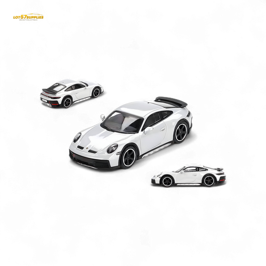 Mini-GT Porsche 911 Dakar Ice Gray Metallic 1:64 - Evergreen Kings