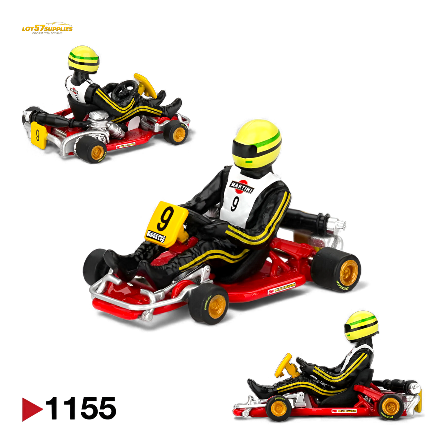 (Pre-Order) Mini GT Senna Kart Formula K #9 1:64 - Evergreen Kings