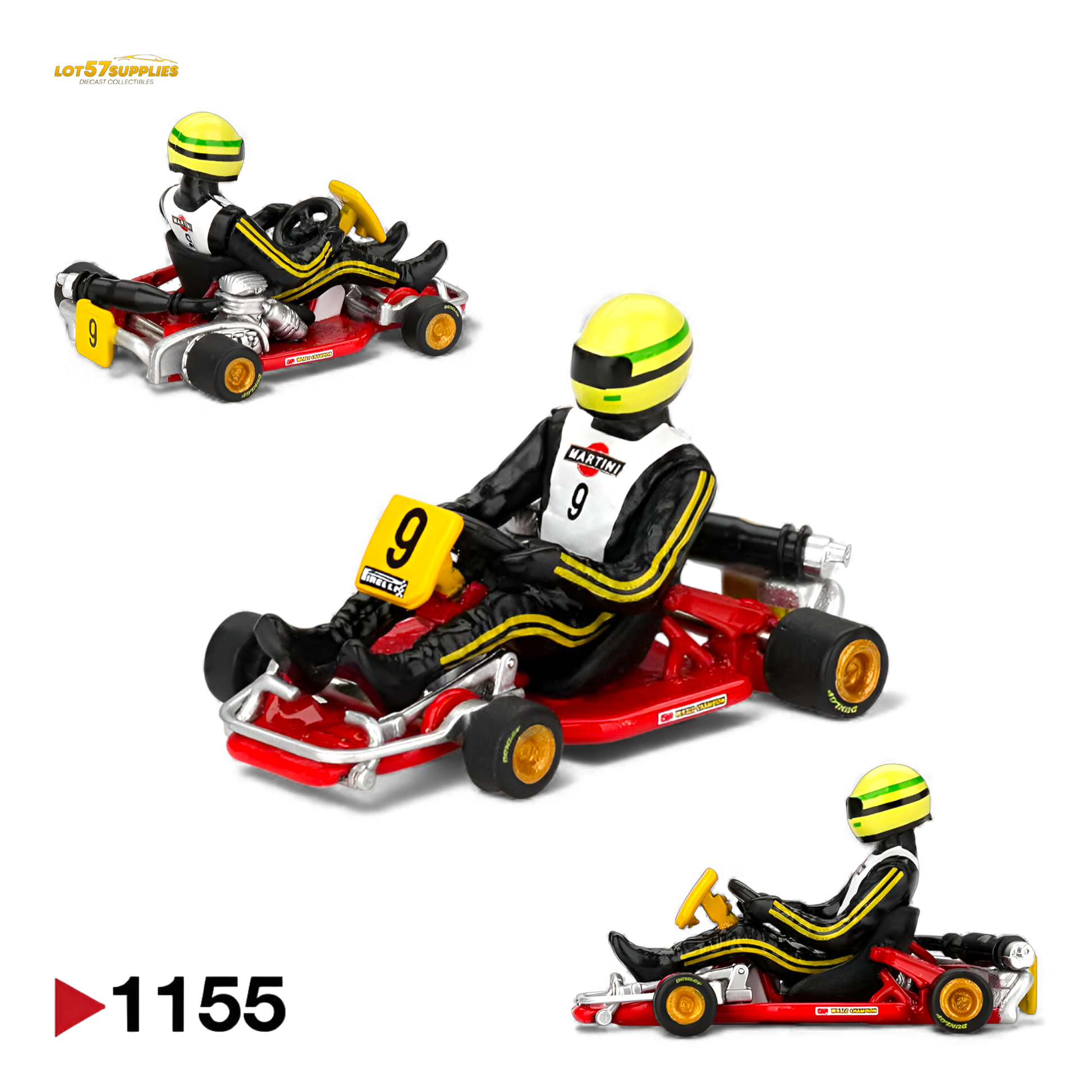 (Pre-Order) Mini GT Senna Kart Formula K #9 1:64 - Evergreen Kings