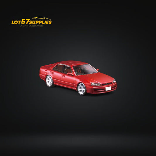 Mortal ER34 SKYLINE 25GT-t Red Ordinary 1:64 - Evergreen Kings