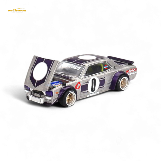Mini GT x Kaido House Nissan Skyline KPCG10 Kaido Works V1 1:64 - Evergreen Kings