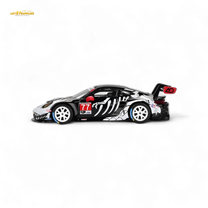 MiniGT Porsche 911 GT3 R Skeleton diecast car in 1:64 scale, detailed model with skeleton design, by Lot57Supplies Diecast Shop