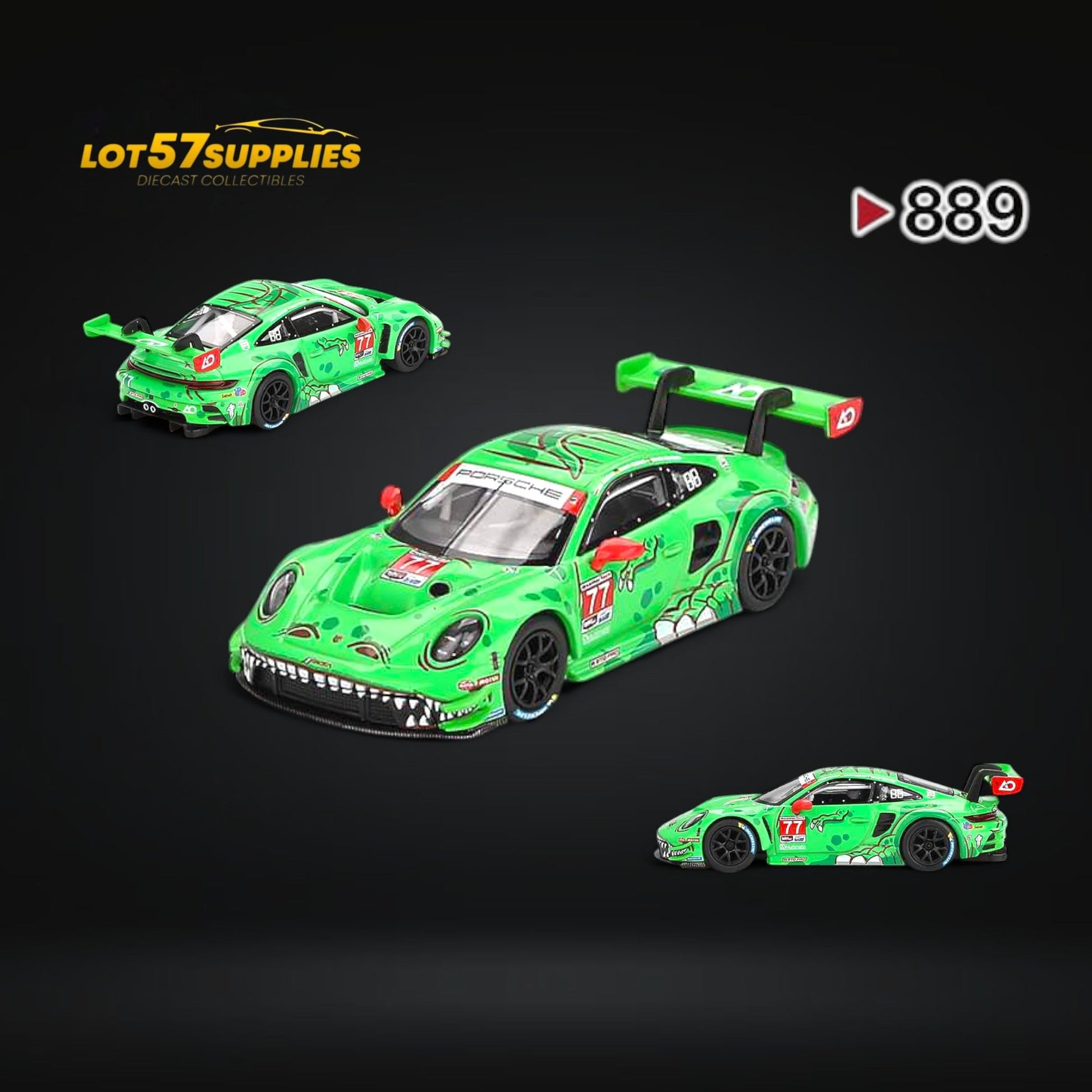 Mini GT Porsche 911 GT3 R #77 AO Racing 1:64 - Evergreen Kings