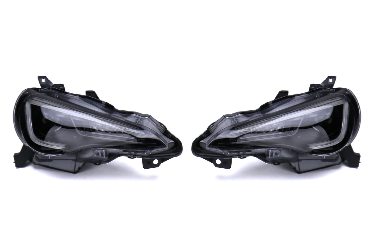 OLM sequential style headlights with 6000K HID for Toyota FT86 and Subaru BRZ