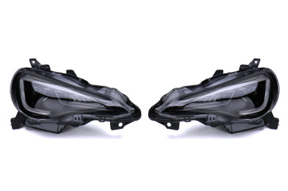 OLM sequential style headlights with 6000K HID for Toyota FT86 and Subaru BRZ