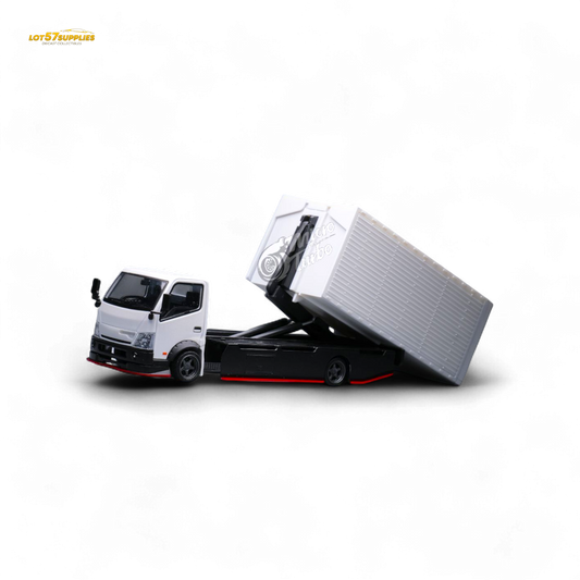 MicroTurbo Hino 300 Custom Wing Truck 1:64 - Evergreen Kings