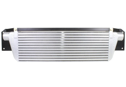 JDMuscle Perrin front mount intercooler core for Subaru WRX/STI 2008-2014, black and silver, showing the core and fins.