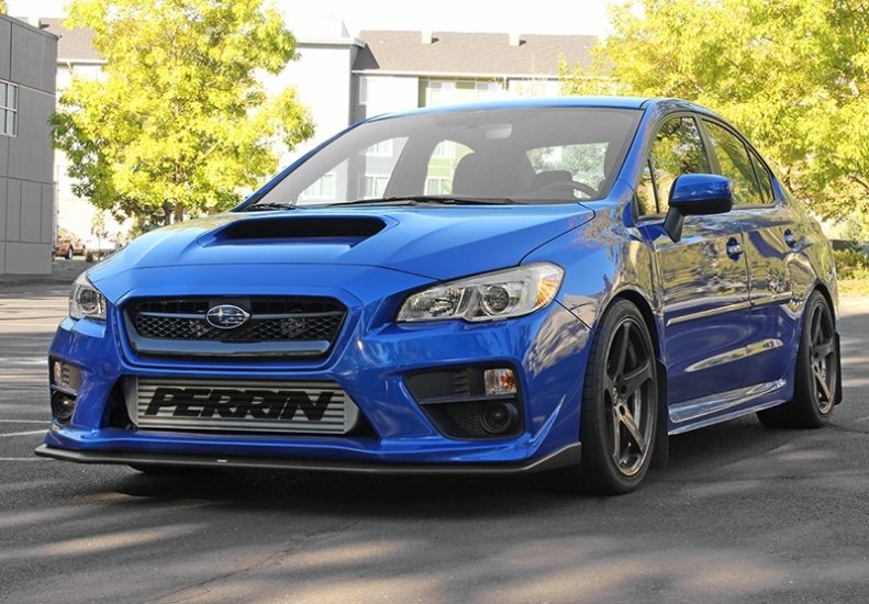JDMuscle PERRIN FMIC Intercooler Logo Stencil sticker for 2002-2014 WRX and STI, designed for car intercooler branding.