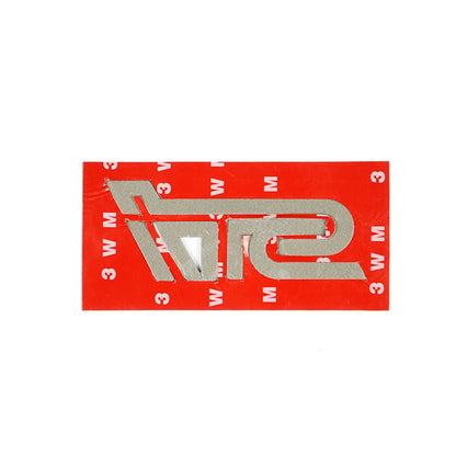 JDMuscle Racing Art carbon fiber STI trunk emblem, a sleek automotive ornament with detailed racing-inspired design.