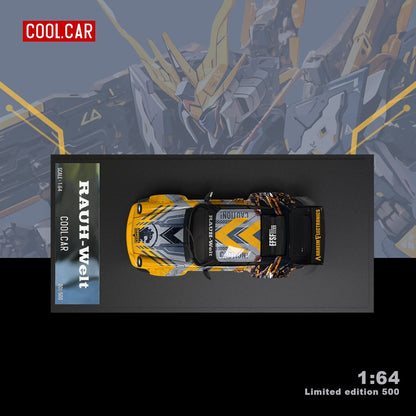 Diecast Porsche RWB 964 BANSHEE MECHA Livery model car in 1:64 scale with detailed design from Lot57Supplies Diecast Shop.