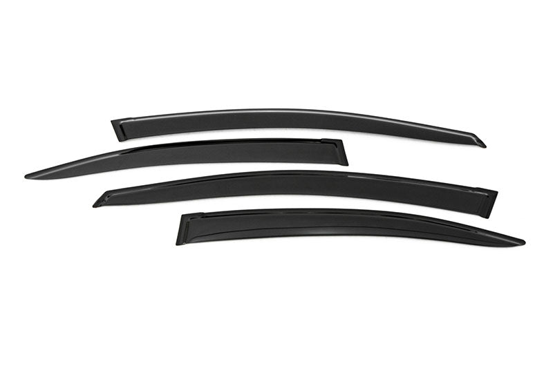 OLM Rain Guards for 2022+ Subaru WRX, exterior car accessories, side window deflectors, black tinted protective shields