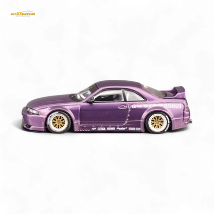 Inno64 Nissan Skyline GT-R R33 Pandem Rocket Bunny Purple 1:64 - Evergreen Kings