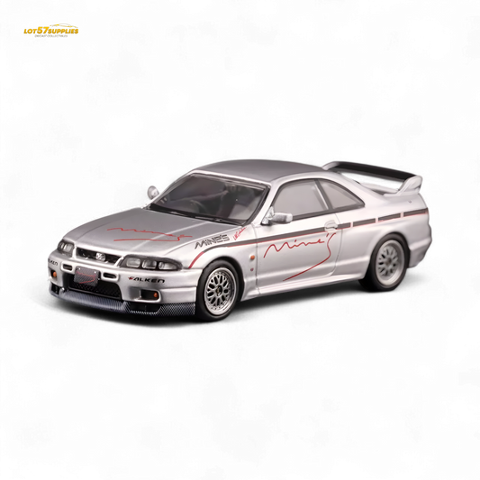 Inno64 Nissan Skyline GT-R R33 "Tuned by Mine's" Silver 1:64 - Evergreen Kings