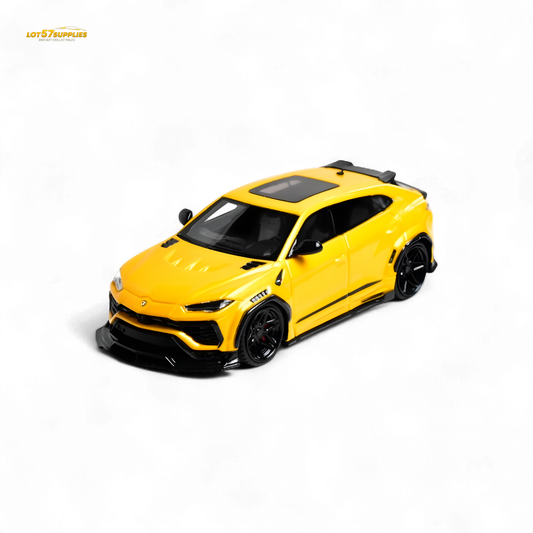 Flame Lamborghini Urus LBWK Giallo Auge Yellow 1:64 - Evergreen Kings