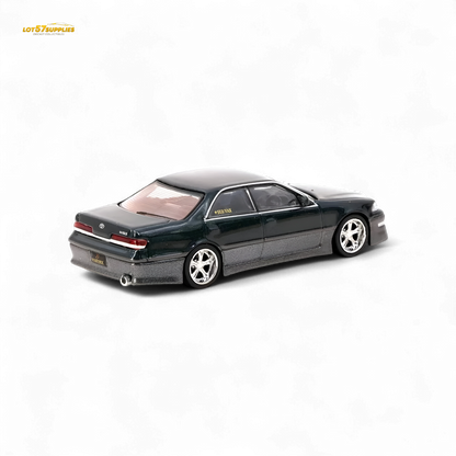 Tarmac Works VERTEX Toyota Mark II JZX100 Dark Green Metallic 1:64 - Evergreen Kings