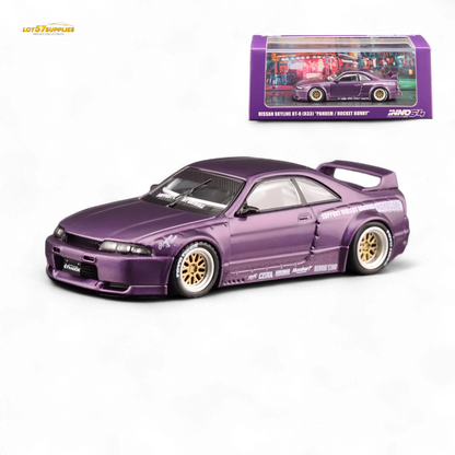 Inno64 Nissan Skyline GT-R R33 Pandem Rocket Bunny Purple 1:64 - Evergreen Kings