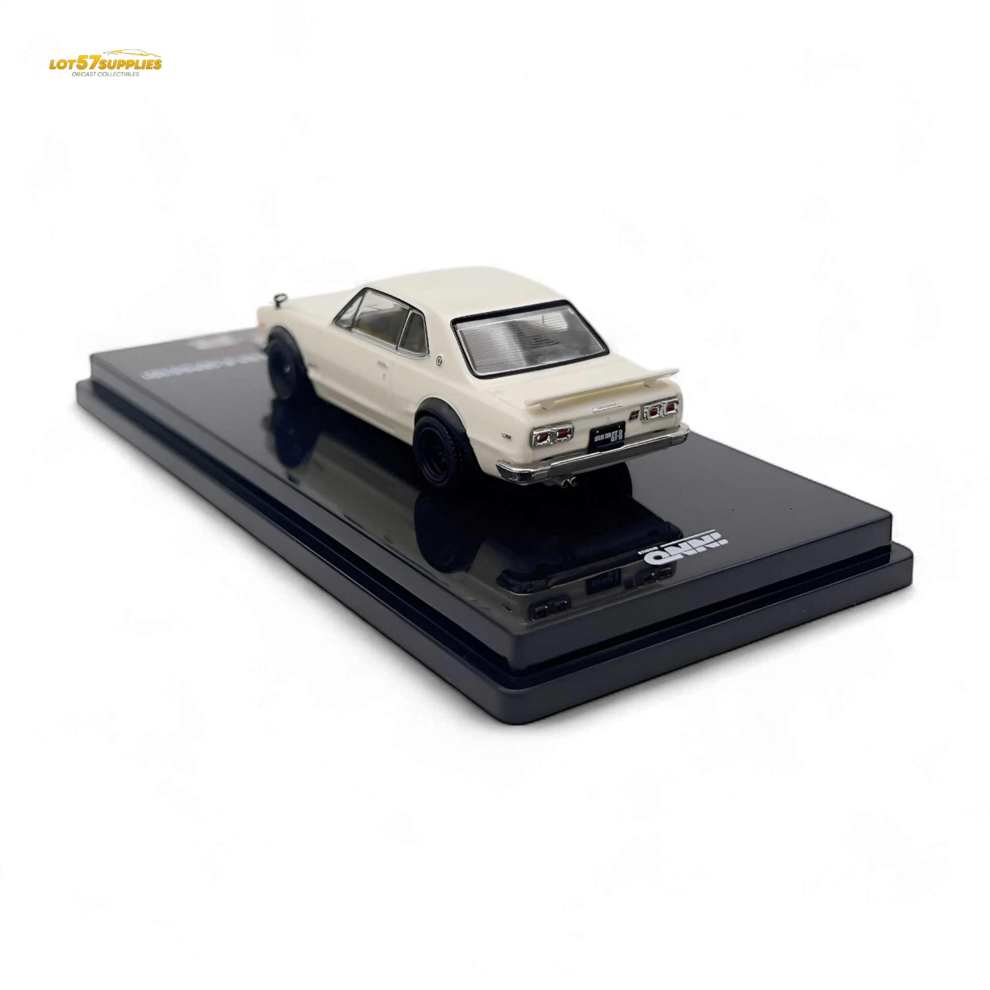 Inno64 Nissan Skyline 2000 GT-R KPGC10 White 1:64 - Evergreen Kings