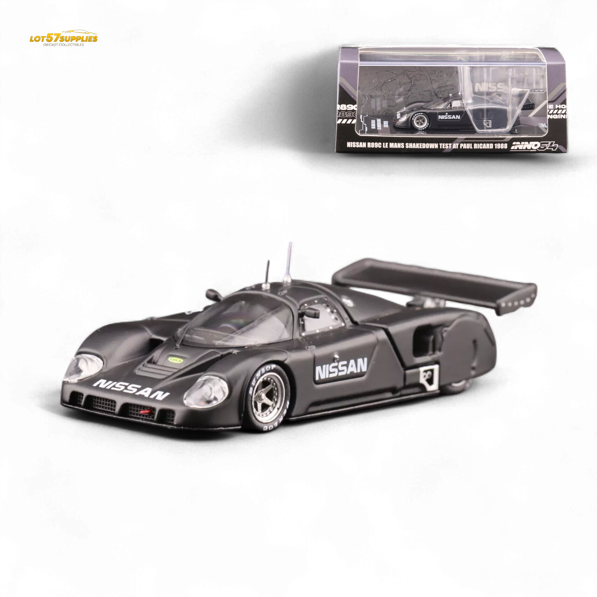 Inno64 Nissan R89C Shakedown Test 1988 1:64 - Evergreen Kings