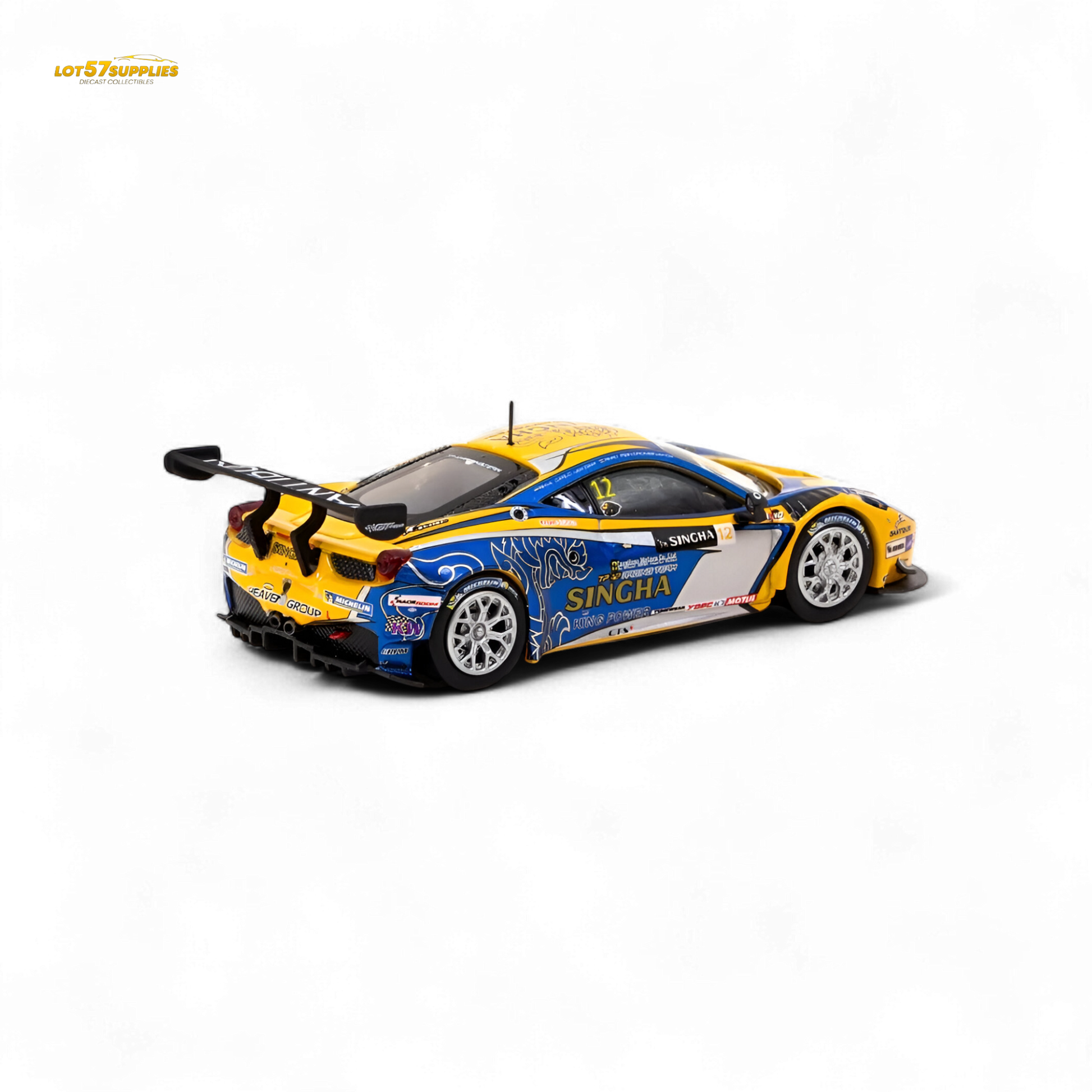 Tarmac Works Ferrari 458 Italia GT3 GT Asia 2016 T64-074-16GTA12 1:64 - Evergreen Kings