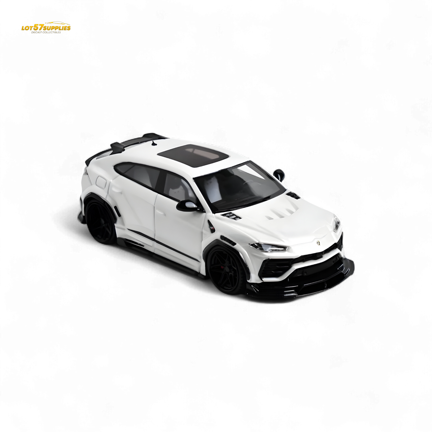 Flame Lamborghini Urus LBWK Bianco Icarus White 1:64 - Evergreen Kings