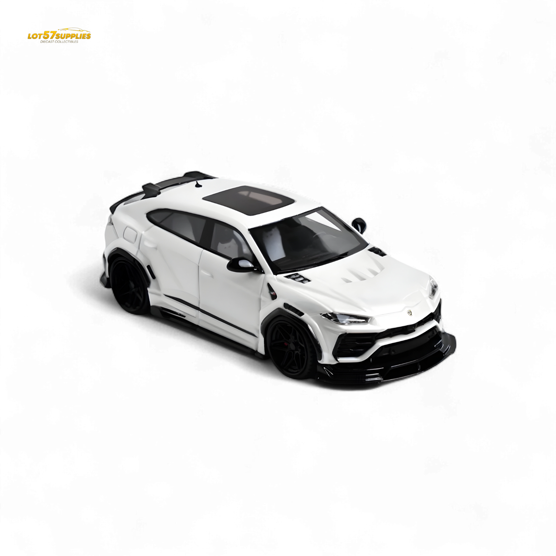 Flame Lamborghini Urus LBWK Bianco Icarus White 1:64 - Evergreen Kings