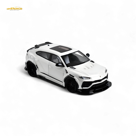 Flame Lamborghini Urus LBWK Bianco Icarus White 1:64 - Evergreen Kings
