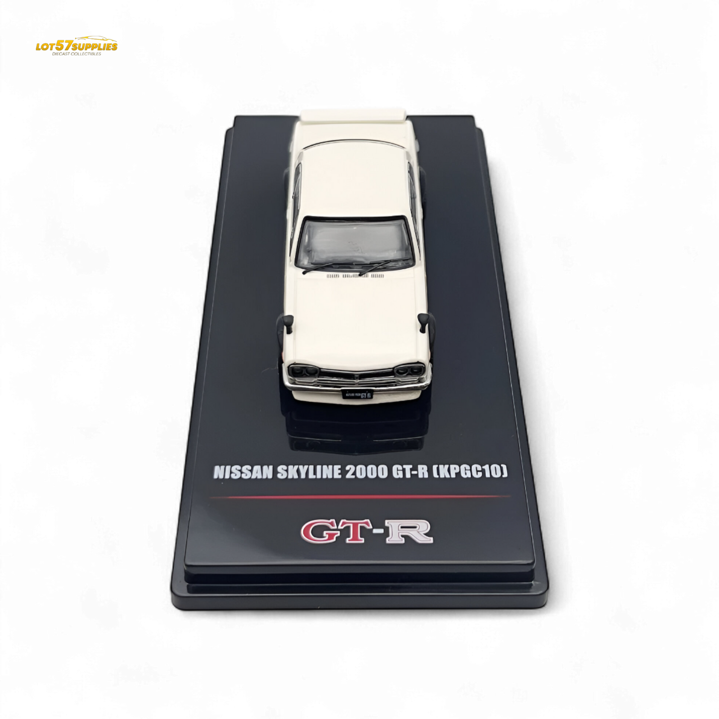 Inno64 Nissan Skyline 2000 GT-R KPGC10 White 1:64 - Evergreen Kings