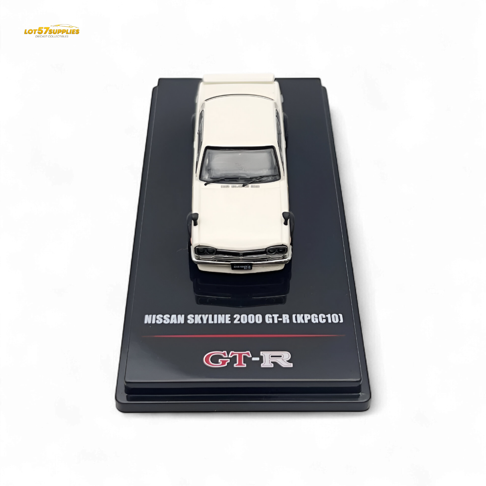 Inno64 Nissan Skyline 2000 GT-R KPGC10 White 1:64 - Evergreen Kings