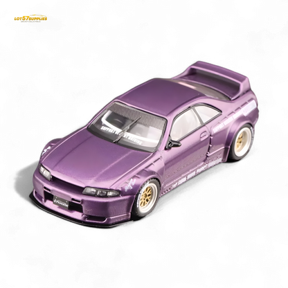 Inno64 Nissan Skyline GT-R R33 Pandem Rocket Bunny Purple 1:64 - Evergreen Kings