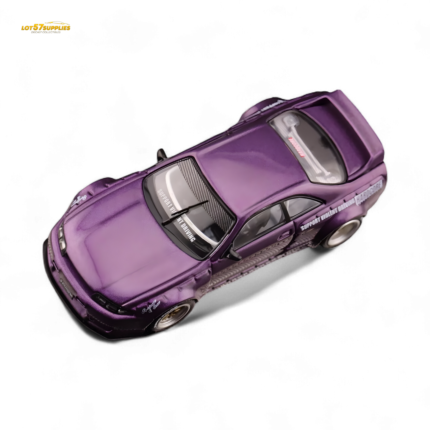 Inno64 Nissan Skyline GT-R R33 Pandem Rocket Bunny Purple 1:64 - Evergreen Kings