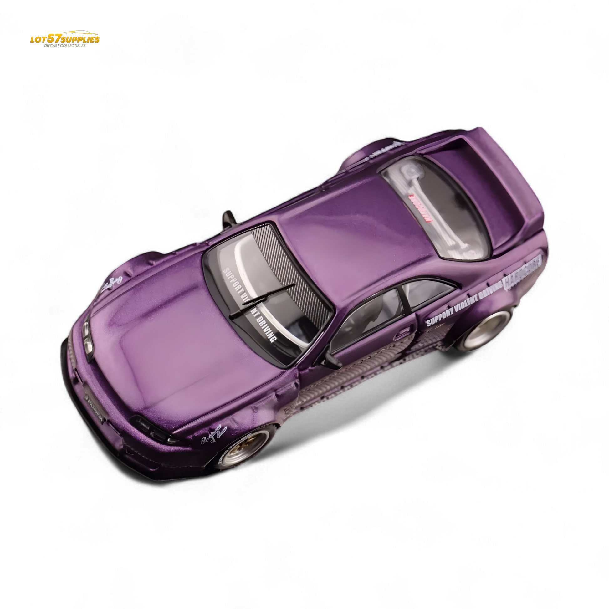 Inno64 Nissan Skyline GT-R R33 Pandem Rocket Bunny Purple 1:64 - Evergreen Kings