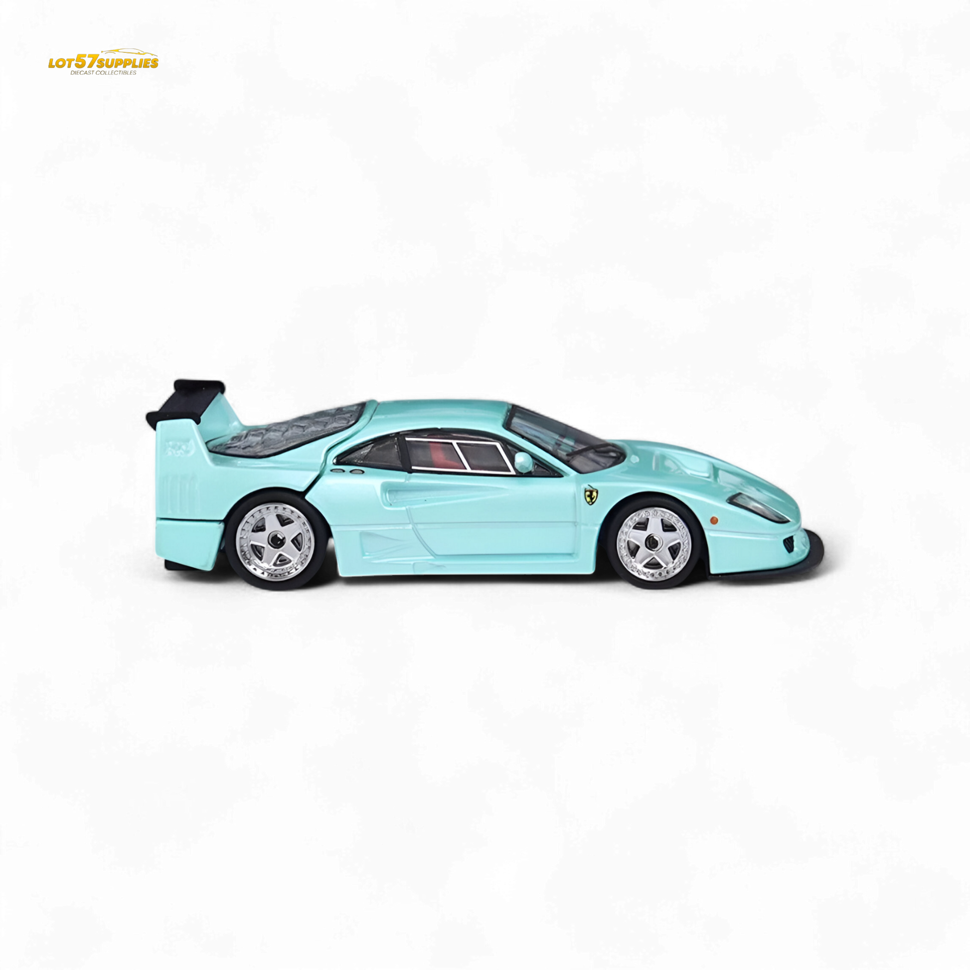 Stance Hunters Ferrari F40 LM Light Aqua Green 1:64 - Evergreen Kings