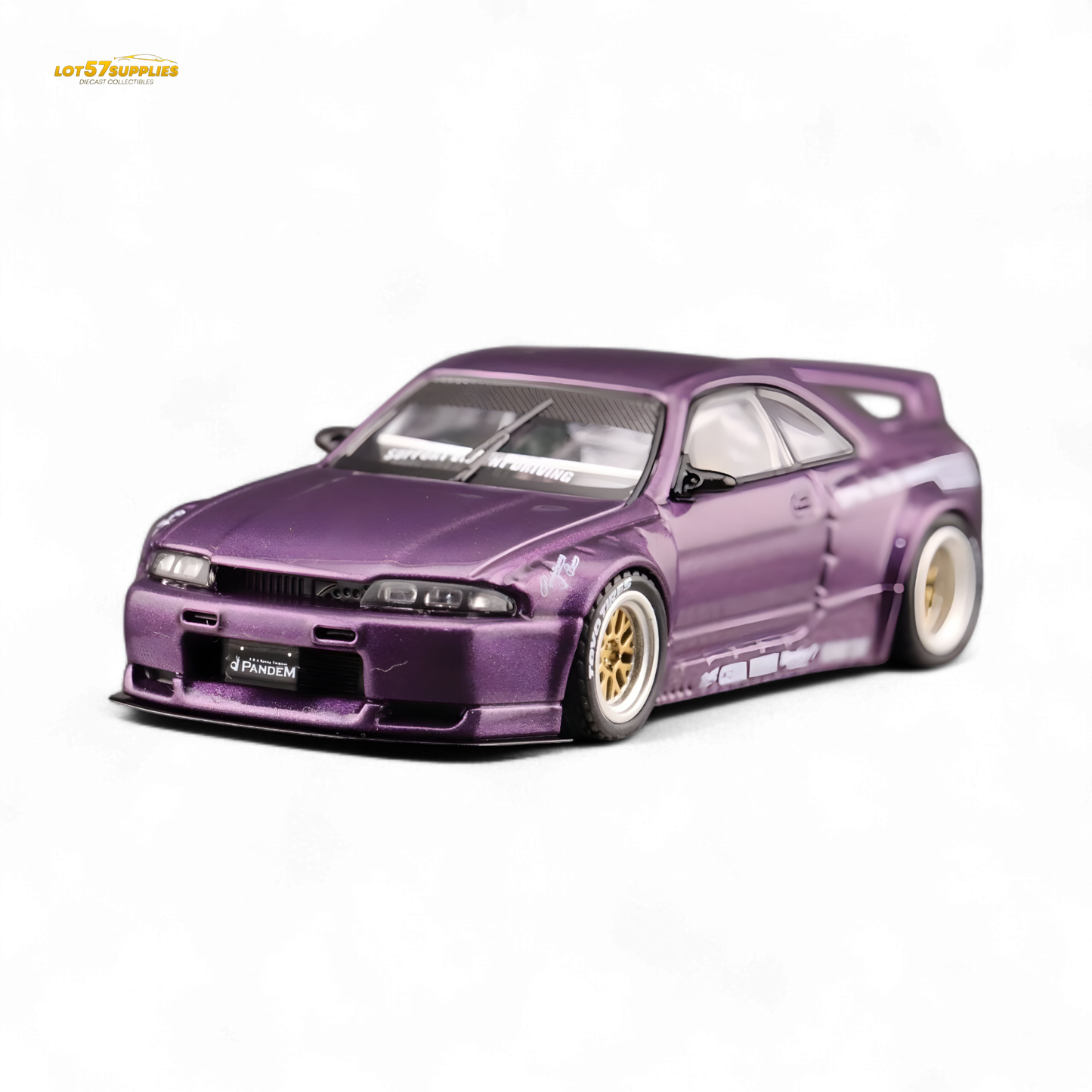 Inno64 Nissan Skyline GT-R R33 Pandem Rocket Bunny Purple 1:64 - Evergreen Kings