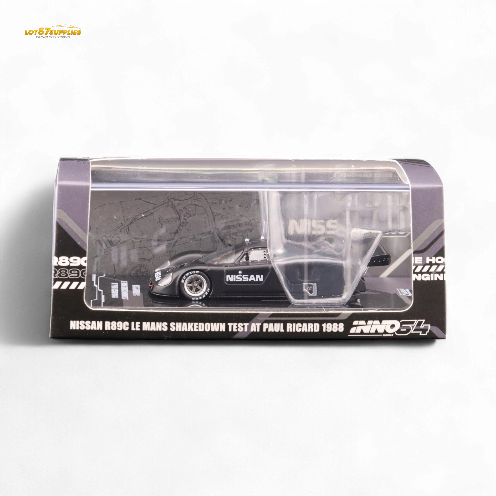 Inno64 Nissan R89C Shakedown Test 1988 1:64 - Evergreen Kings