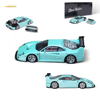 Stance Hunters Ferrari F40 LM Light Aqua Green 1:64 - Evergreen Kings