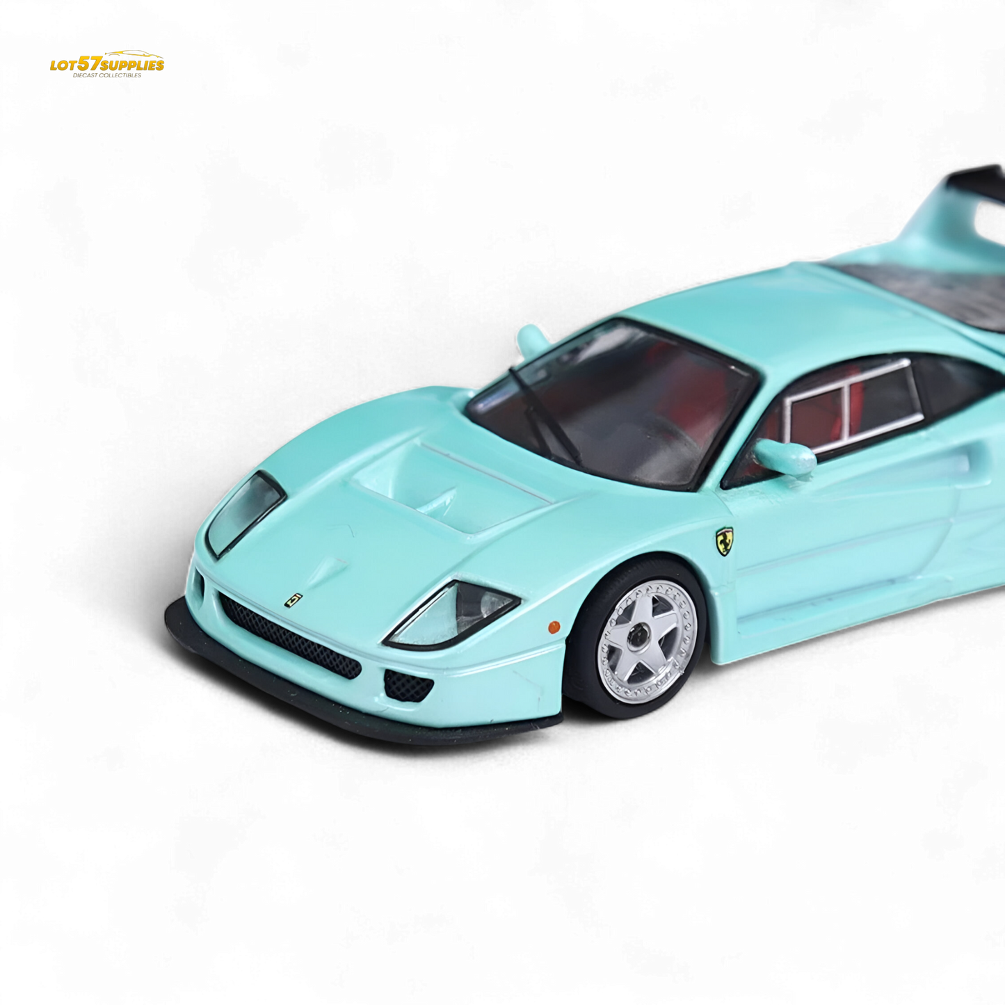 Stance Hunters Ferrari F40 LM Light Aqua Green 1:64 - Evergreen Kings