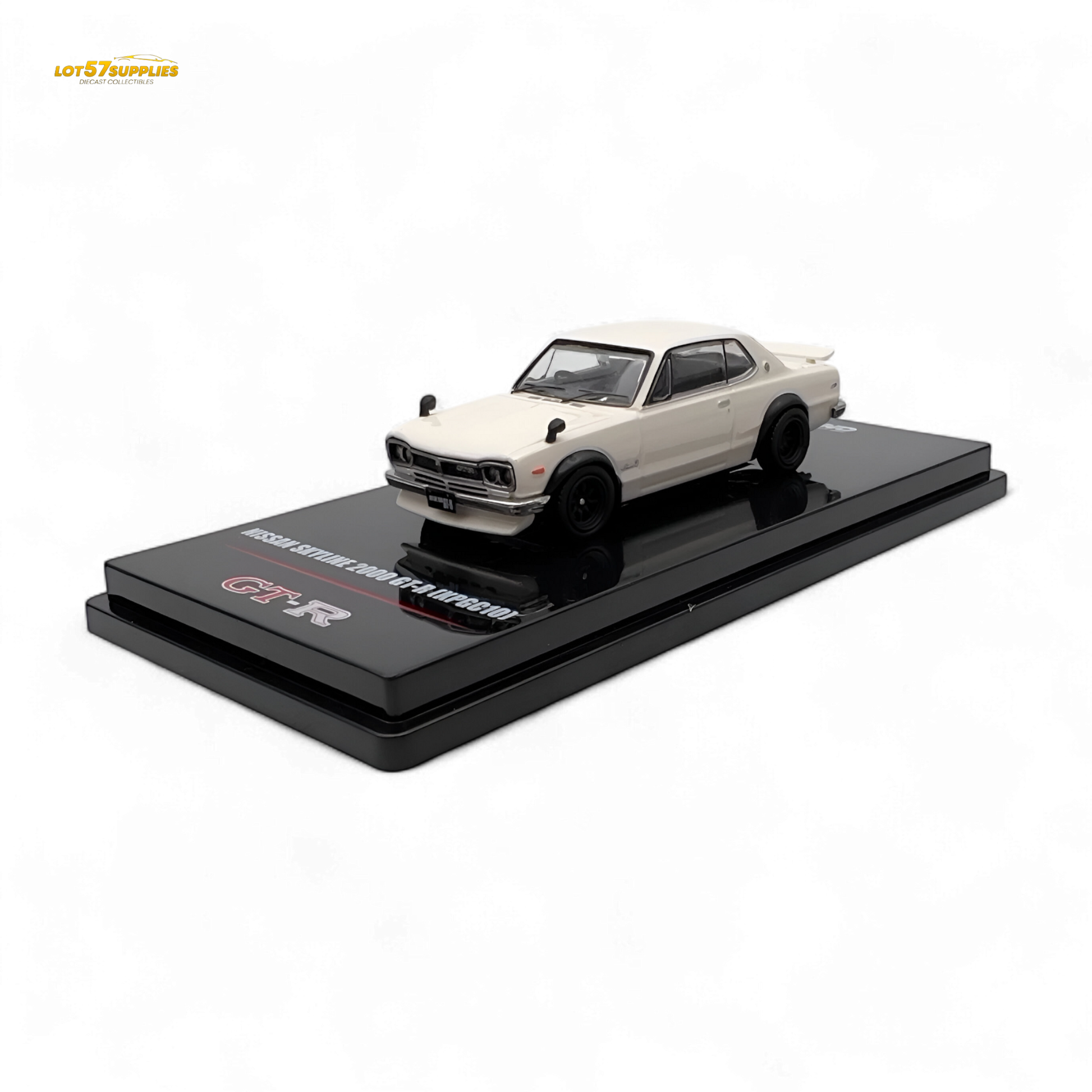 Inno64 Nissan Skyline 2000 GT-R KPGC10 White 1:64 - Evergreen Kings