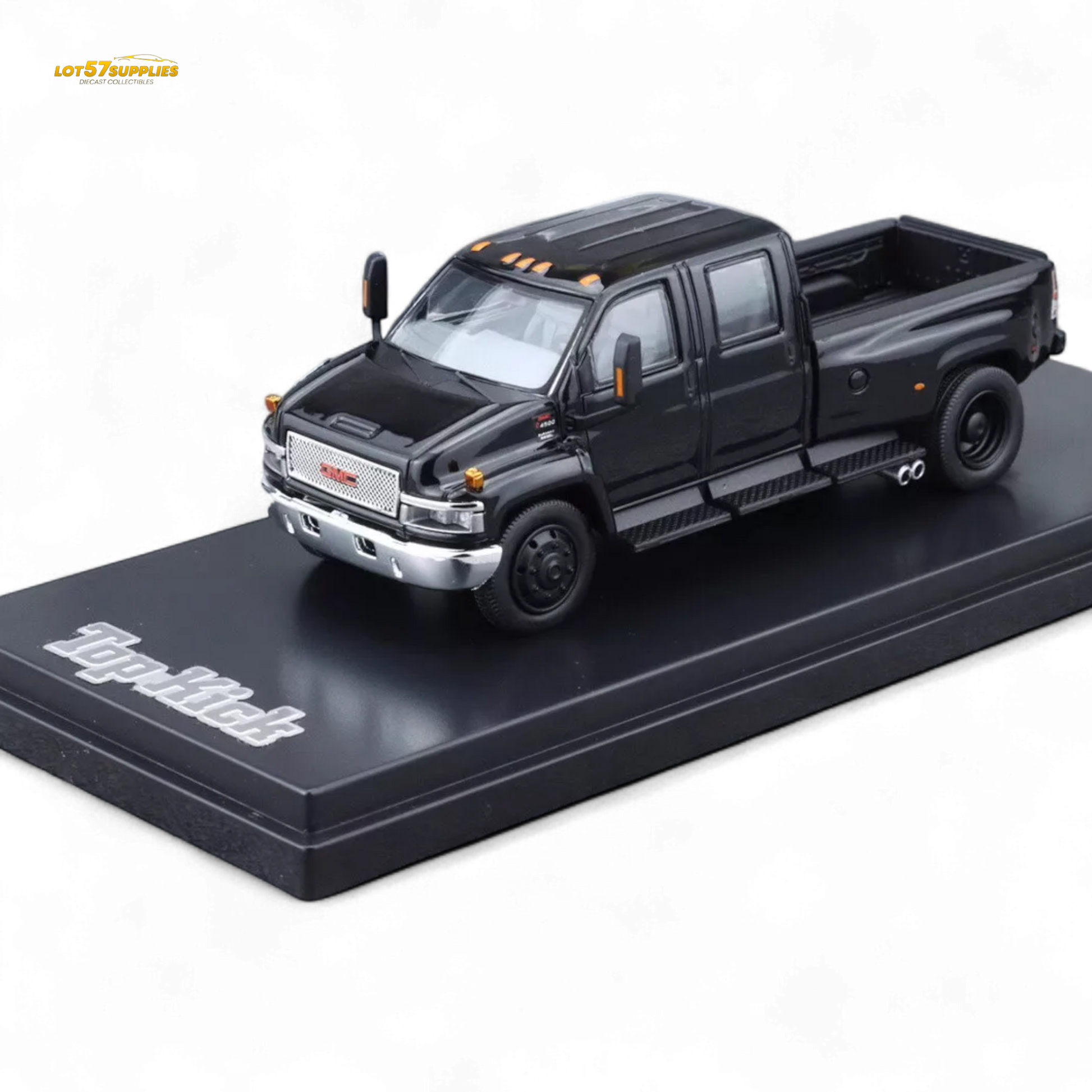 GOC GMC TOPKICK Pickup Black 1:64 - Evergreen Kings