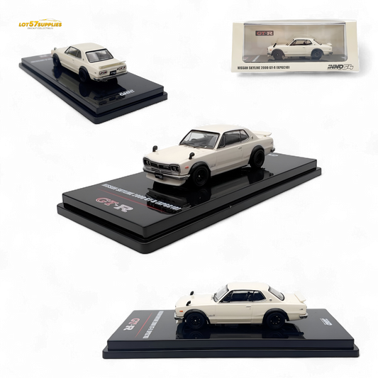 Inno64 Nissan Skyline 2000 GT-R KPGC10 White 1:64 - Evergreen Kings