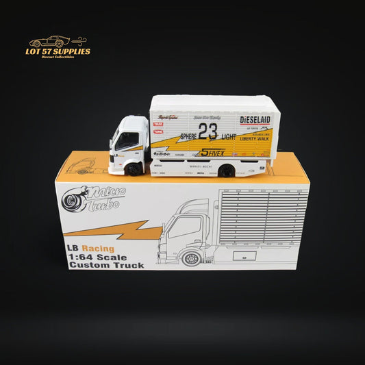 MicroTurbo Hino 300 LBWK Silhouette Lighting #23 1:64 - Evergreen Kings