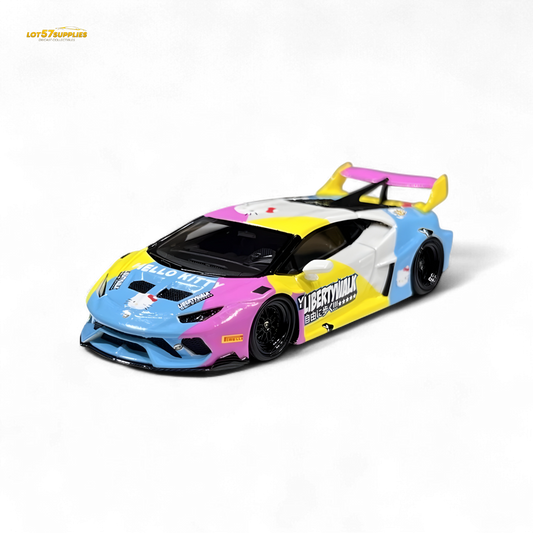 Flame Lamborghini Huracan LP610-4 LWBK WideBody Resin 1:64 - Evergreen Kings