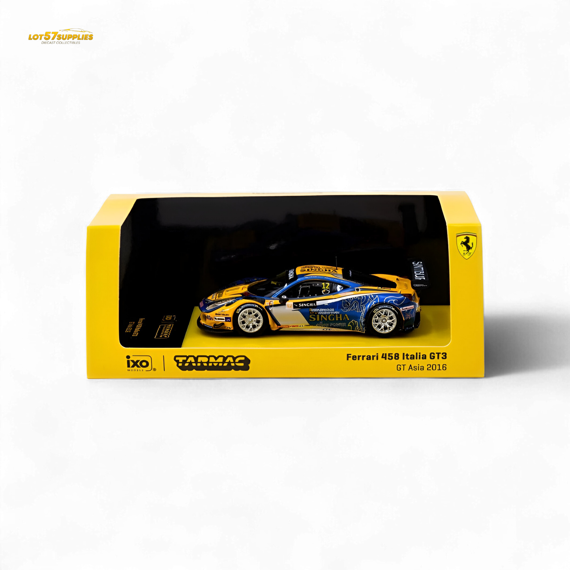 Tarmac Works Ferrari 458 Italia GT3 GT Asia 2016 T64-074-16GTA12 1:64 - Evergreen Kings