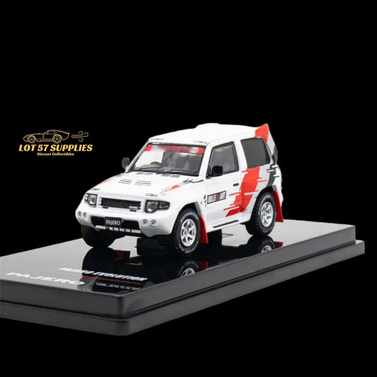 Inno64 Mitsubishi Pajero Evolution Ralliart White 1:64 - Evergreen Kings