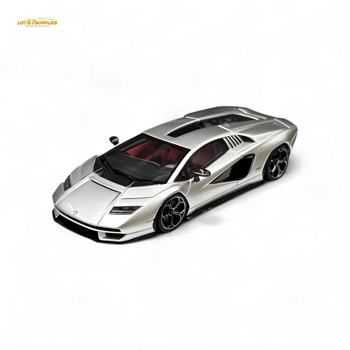 Fuelme Model Lamborghini Countach LPI 800-4 Argento Luna 1:64 - Evergreen Kings
