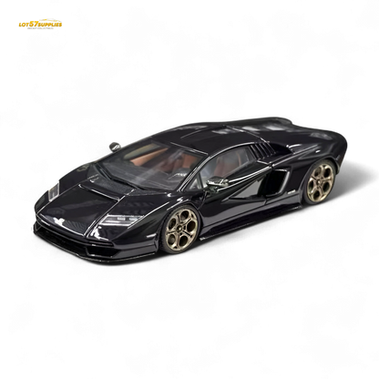 Lamborghini Fuelme Model Countach LPI 800-4 diecast car in Nero Maia black, 1:64 scale, detailed model from Lot57Supplies Diecast Shop
