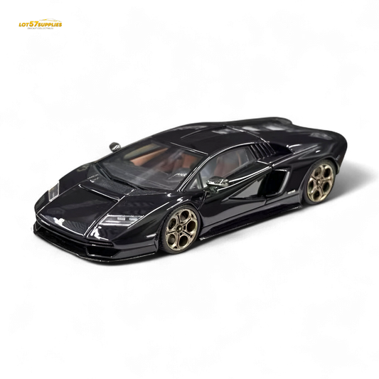 Lamborghini Fuelme Model Countach LPI 800-4 diecast car in Nero Maia black, 1:64 scale, detailed model from Lot57Supplies Diecast Shop